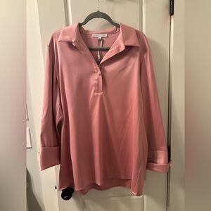 Preston & York Blush Satin Blouse
